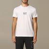 Emporio Armani EA7 SS22 Letter And Number Print Straight Cut Round Neck Short Sleeve T-Shirt Men Tops White 8NPT11-PJNQZ-1100