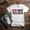 I Love My Short Latina Girlfriend T-Shirt: Couple Gift