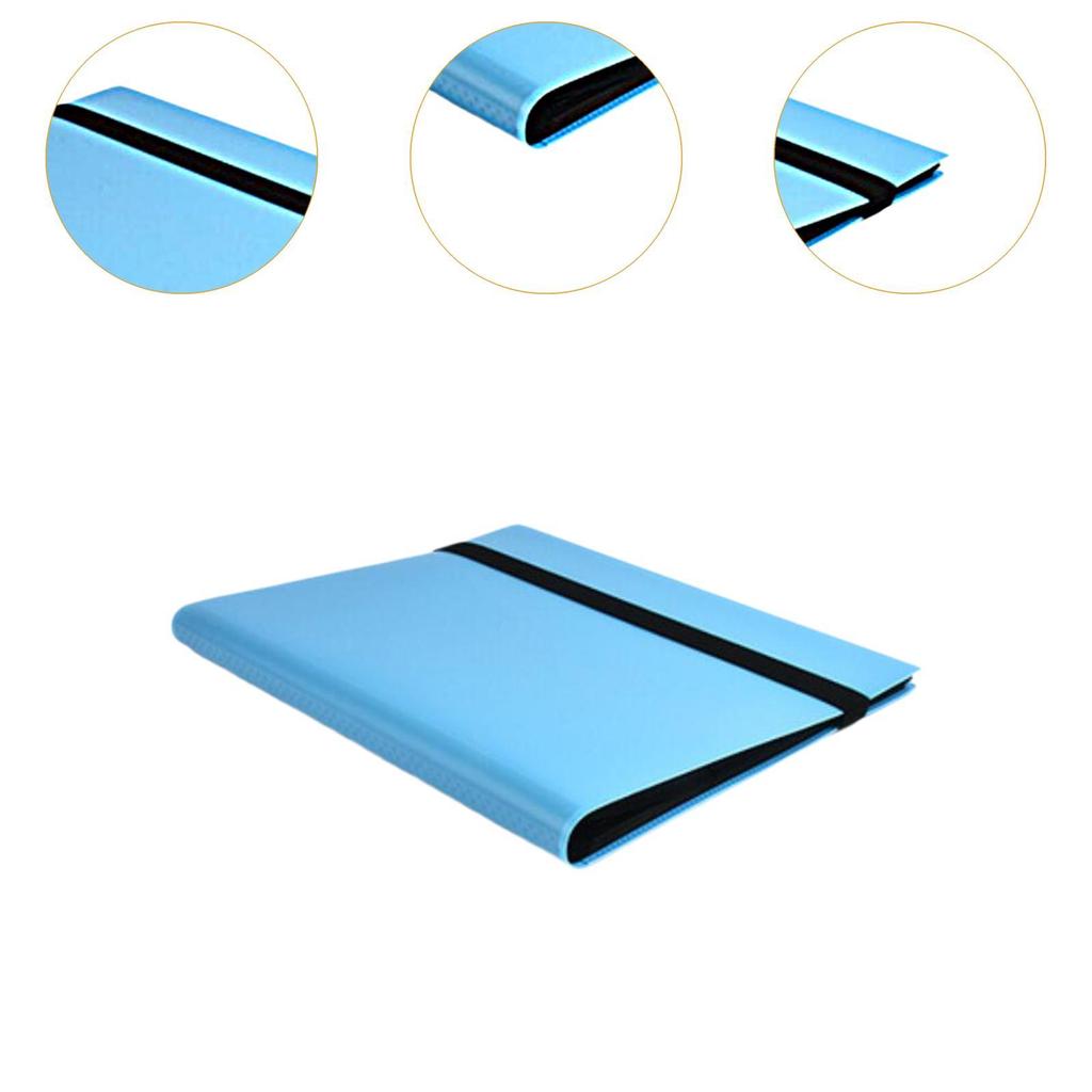 Cards Binder 4 Pockets Cards Binder Holder, Trading Card Games Binder Collector Storage Album for Gaming Cards