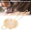 Stainless Steel Cone Shape Cake Powder Filter Cocktail Mesh Strainer Bar AccessoriesGold