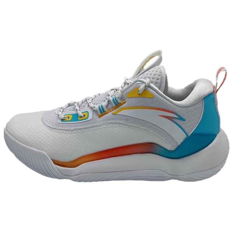 ANTA Basketball Collection  White Blue Orange  Men s 112141643S-2 EU 42.5