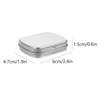 5pcs Portable Mini Metal Tin Box With Lid Compact Durable Iron Storage Container For Jewelry Beads Nail Art Crafts Candy Soap