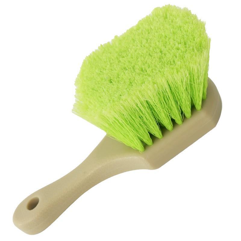 Gray Short Handle Tire & Wheel Cleaning Brush