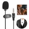 Black Wired Microphone Mini Amplified Microphone Durable Clip Microphone  Reporter