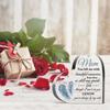 2D Flat Memory Mother Acrylic Heart Desktop Decoration Plaque, Home Decor Plaque Hanging Wall Art Decorative Garden Decoration for Room Door Signs Han