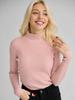 Womens  Casual Long Sleeve V Neck Chambray Blouse Top
