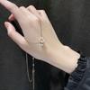 D-letter Necklace Female Niche Design Simple Online Celebrity Temperament Light Luxury Necklace Pendant Clavicle Chain Does Not Fade.