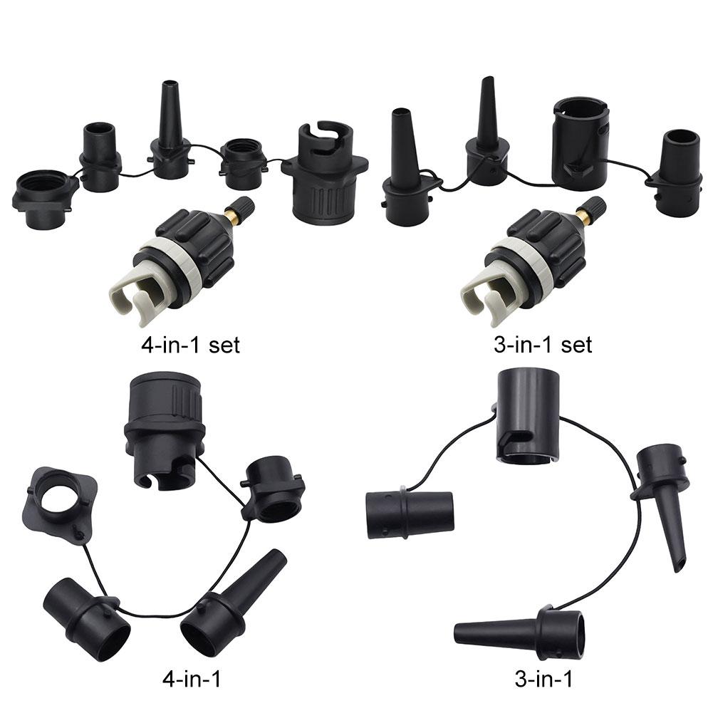 Air Valve Adaptor with Air Valve Nozzles For SUP Board Inflatable Pump Adapter Paddle Boat Kayak Air Valve Pump Connector Combo