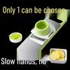 Extra Thick Stainless Steel Vegetable Grater & Slicer with Hand Guard