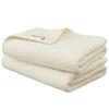 Iris Ohyama Cotton 100 Imabari Towel Bath Ivory 2-Piece Set Absorbent Safe Certified Made from Natural Material Soft Gentle Texture Long-lasting High