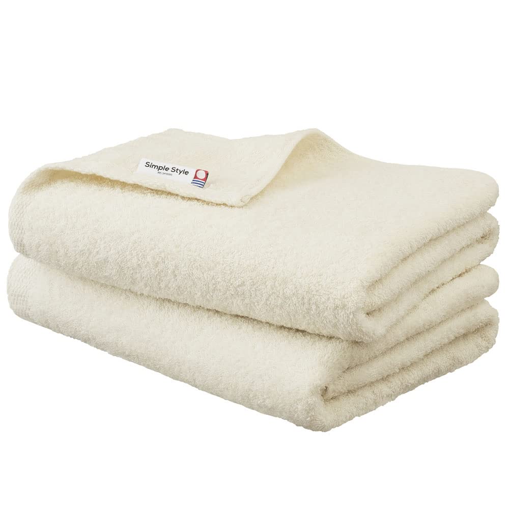 

Iris Ohyama Imabari Towel Certified Bath Set of Simple Lightweight and Thin Soft and Gentle to the Made in Hotel Bath Towel Imabari Towel Towels,