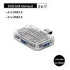 10-in-1 Transparent Type-C USB Hub Expansion Dock