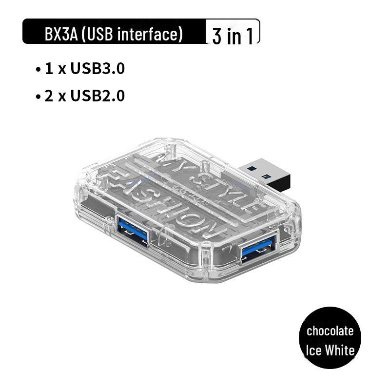 10-in-1 Transparent Type-C USB Hub Expansion Dock