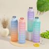 750ML Sports Water Bottle with Time Marker Leak-proof Cup Motivational Portable Water Bottle for Outdoor Sport Fitness BPA Free