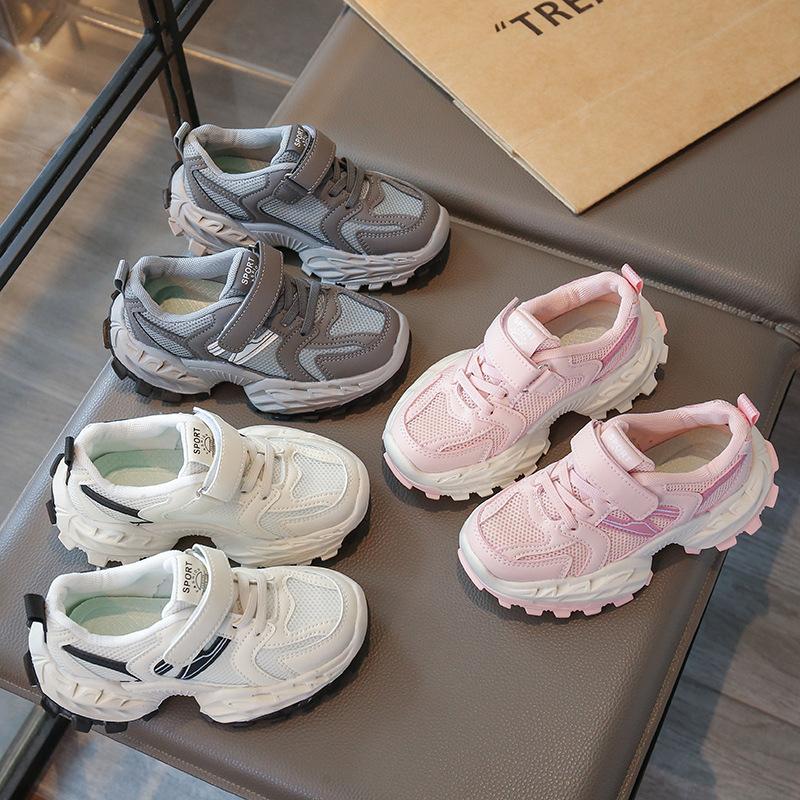 Children's fashion sports shoes 2025 summer new breathable mesh Forrest Gump shoes boys casual shoes girls sports shoes