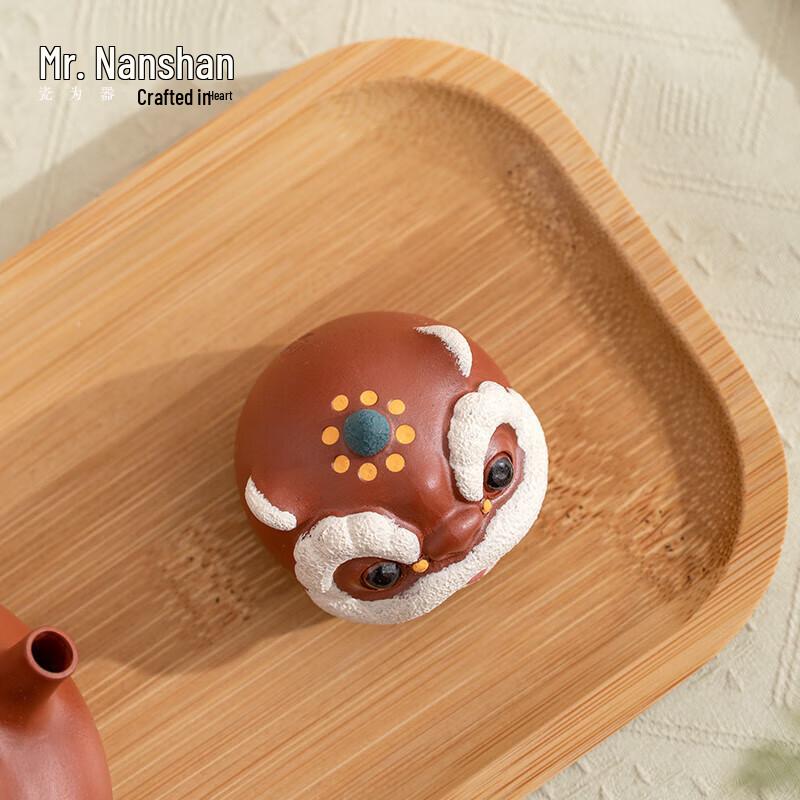 Zisha Purple Clay Wealth Lion Tea Pet