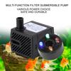 SM-016 2W Fish Tank Submersible Water Pump with 4 Colorful Lights Aquarium Filter for Rockery