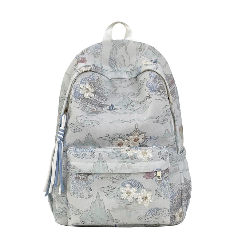 

Zipper Sewing Thread Solid Color Nylon Backpacks New High Capacity Commute School Bags 2025 Hot Sale Sweet Bags for Women