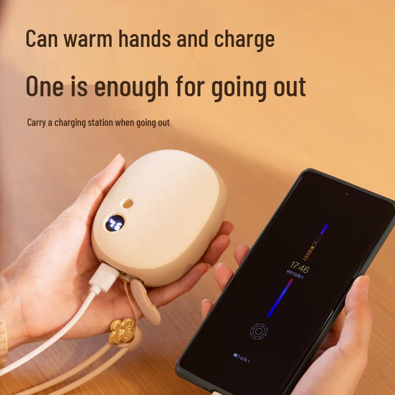 OIMG портативный ручной обогреватель 2-в-1 с USB-зарядкой 5000 мАч