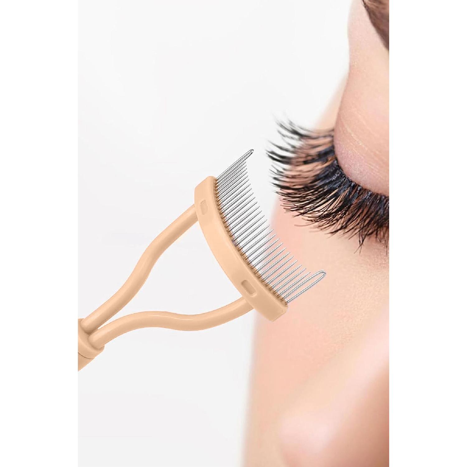 

Makeup Apparatus Eyelash Separator Comb Eyelash Curler Tool Eyelash Organizer Tool чорний