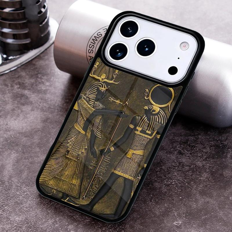 Egypt Mural print Phone Case For iPhone 17 16 15 14 13 12 11 Pro Max Plus 17Air Soft Silicone Cover