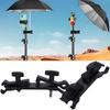 Multifunctional Camera Umbrella Clamp Dual U-Shaped Umbrella Clip Outdoor Use