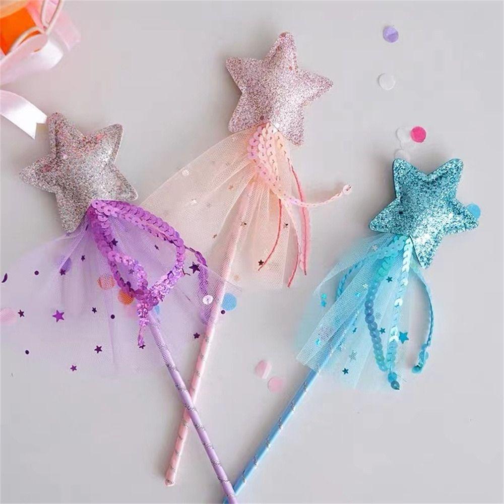 Five Pointed Star Princess Wand Girls Wand Kids Stick Wand Star Fairy Wand  Birthday Gift