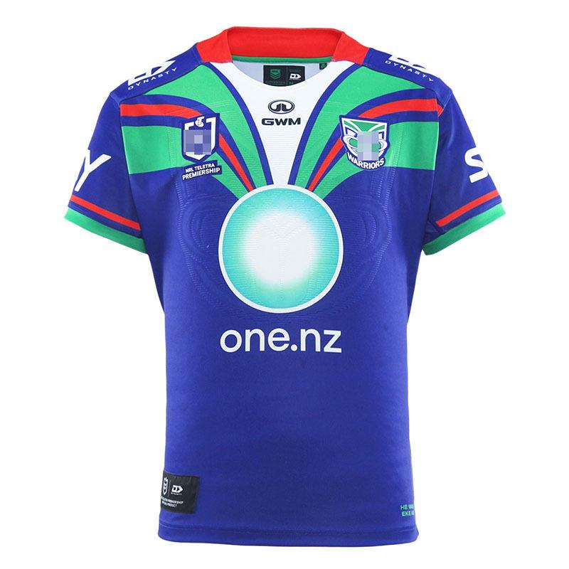 NRL New Zealand Warriors Man Fish Cowboy Dog Short Sleeve Rugby Training Suit Rugby Jerseys S