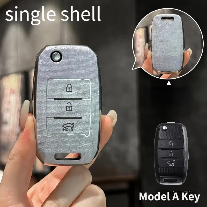 

Suitable For Kia Tpu Key Cover Marble Pattern K3 Sportage R K5/K2Seltos Kx3 Car Key Full Package Protection Shell
