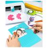 Aug. 4.5Inch X 12Inch + 4.5Inch X 6.5Inch Cutting Mat,Blue Light Grip/Green Standard Grip, Adhesive Cutting Mats, 8Pack