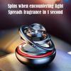 Car Solar Ornaments Rotating Car Double Suspended Double Suspended Crystal 360° Rotation Ball Aromatherapy Perfume Ornaments