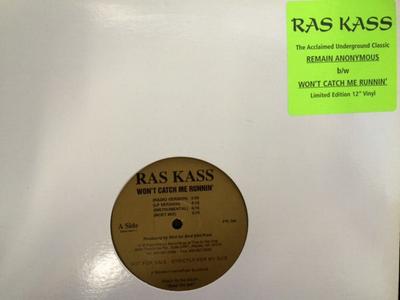 12inch Record RAS KASS  Wont Catch Me Runnin  Remain Ano PW360 Patchwerk Recor 1994 US Rap  HipHopRB Used