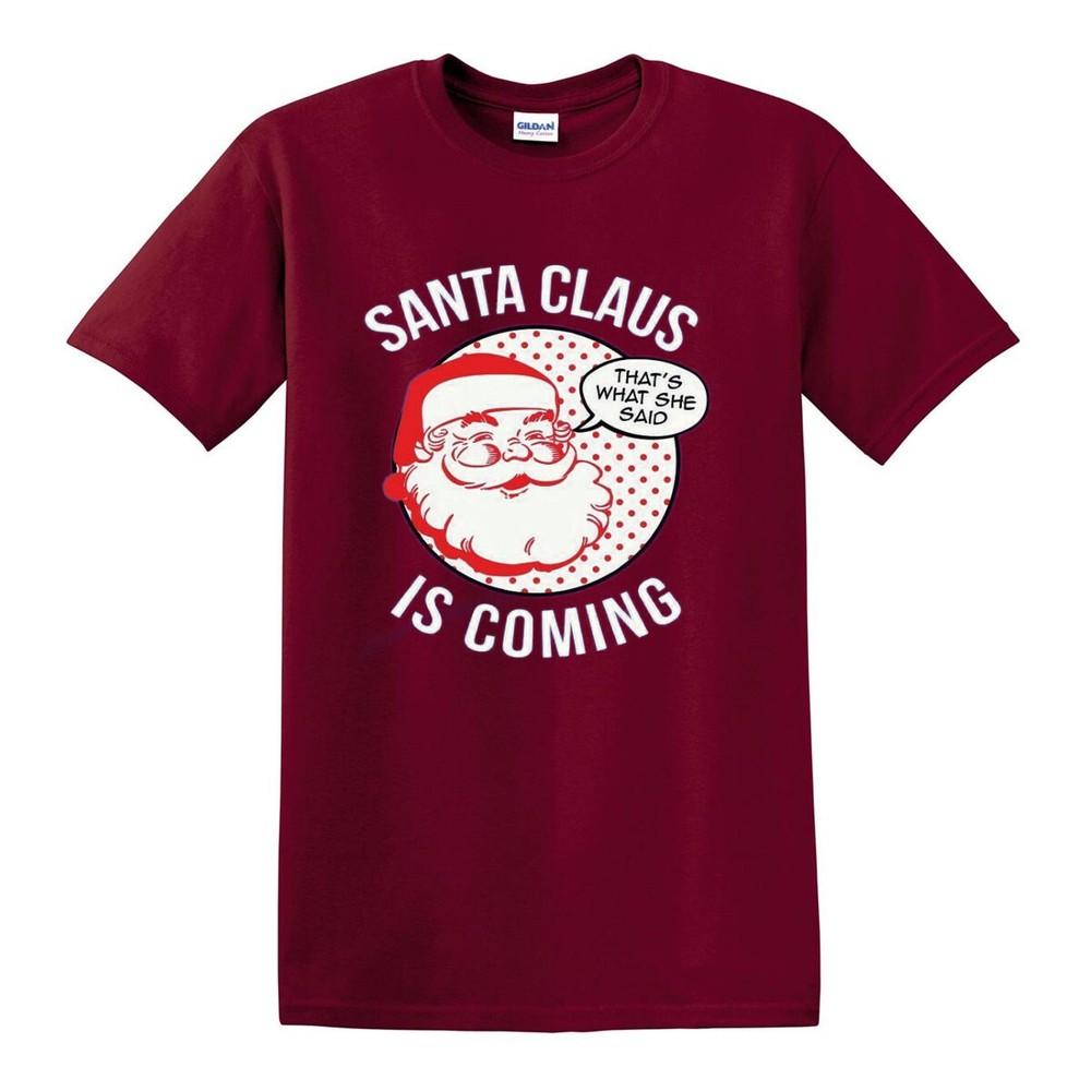 Santa Claus TShirt Xmas Gift Funny Biker Sons of Santa Christmas December Top