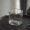 180ml Fyrkantig Hammarmönstrad Glas Fair Cup Tekanna Te Ceremonin Tekopp Chahai Kung Fu Teset Teavdelare Kaffekanna