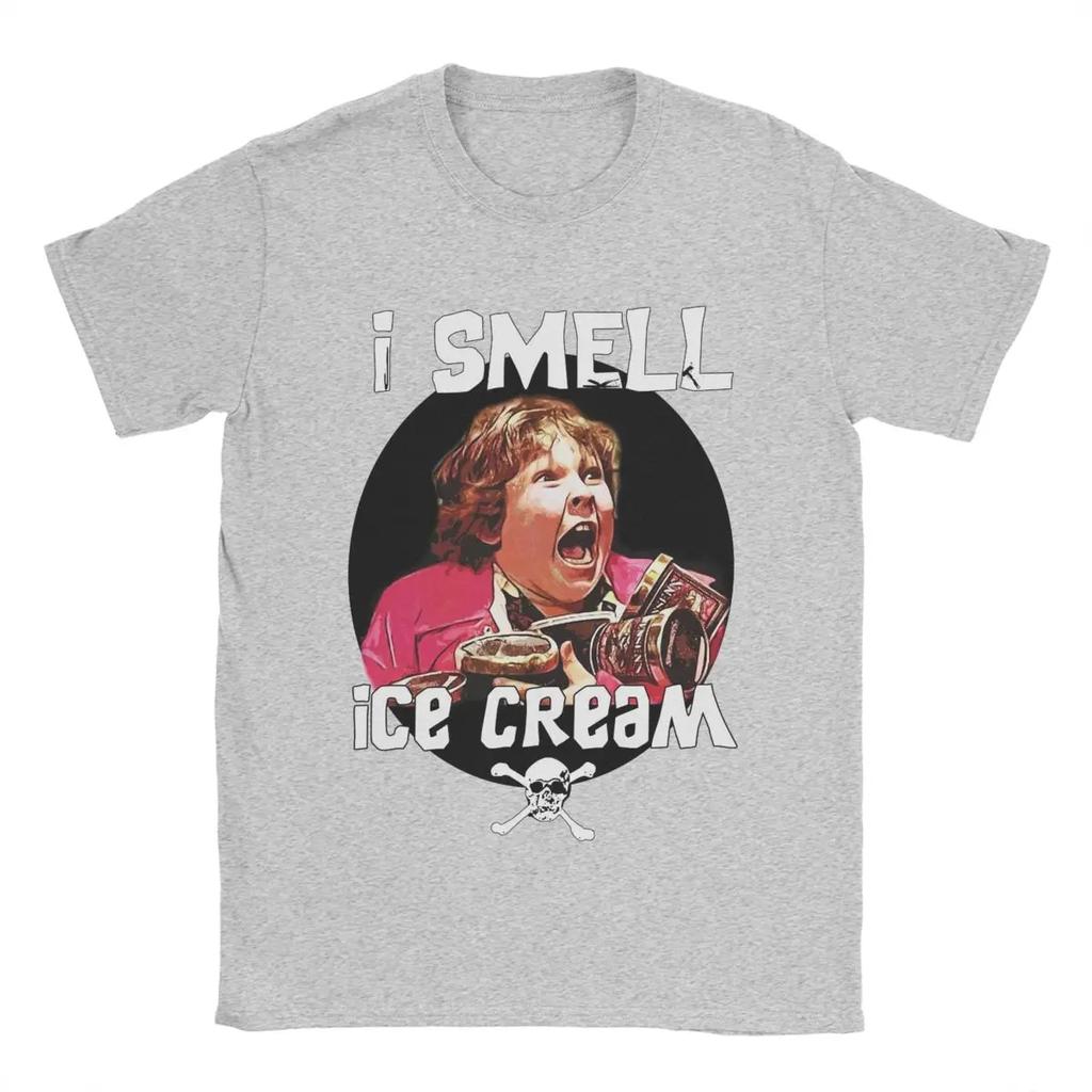 I Smell Ice Cream Chunk Goonies Men T Shirts Creative Tee Shirt Short Sleeve Crew Neck T-Shirt Pure Cotton Tops