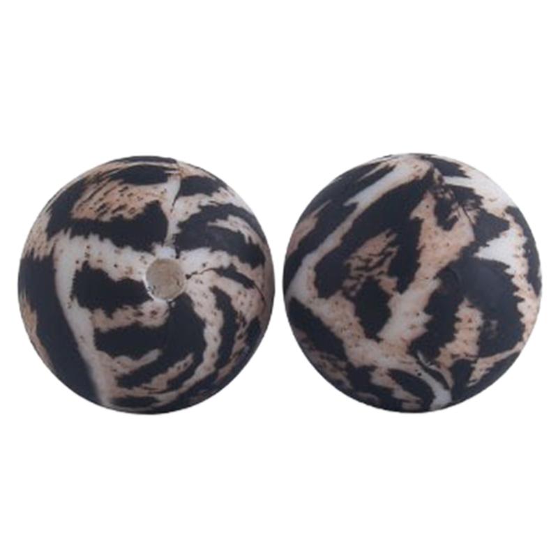 20 Stück Silikonperlen mit 15 mm Durchmesser Lebensmittelqualität Baby Beißringe Perlen Silikon BPA-frei für Halsketten Schnullerhalter