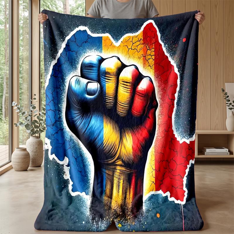 Poland Theme Blanket Soft Flannel Blanket Plush Throw Blanket Cozy Sofa Bed Blanket for Home Decor
