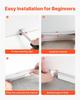 20-Pack 6.6 ft/2M U Shape LED Aluminum Channel, with Milky Cover, End Caps and Mounting Clips, Aluminum Profile for LED Strip Light Installations,