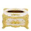 Tissue Box Cover Holder Luxury Facial Napkin Paper Towel Organizer Dining Room Ornaments Rose