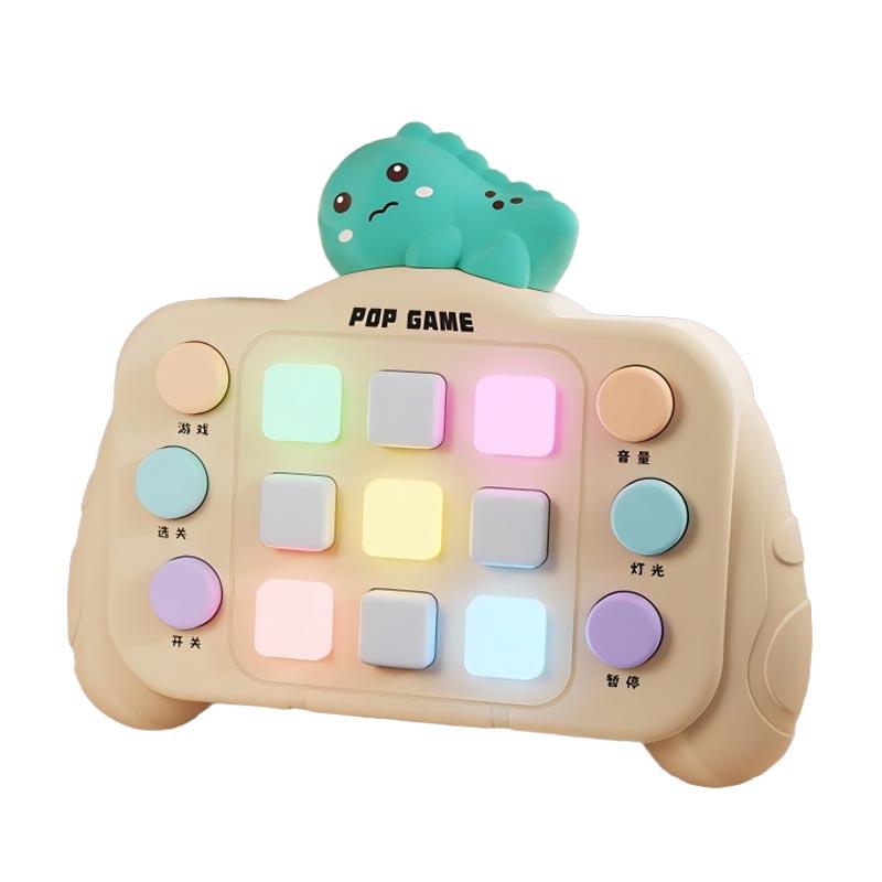 

Montessori Cartoon Busy Board Sensory Toy with Light and Sound Kids Pass The Game Decompression Games Quick Push Game Console