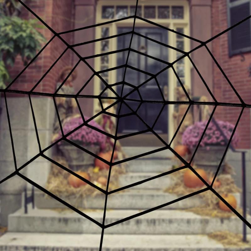 150/250cm Black White Spider Web Giant Stretchy Cobweb For Home Bar Garden Haunted House Horror Props Halloween Party Decoration