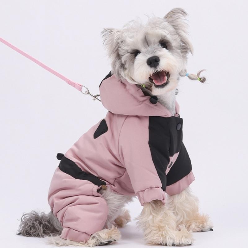 Waterproof Winter Dog Coat with Four Leg Design Fashion Down Jackets For Cold Weather Outdoor Activity Breeds Outerwear