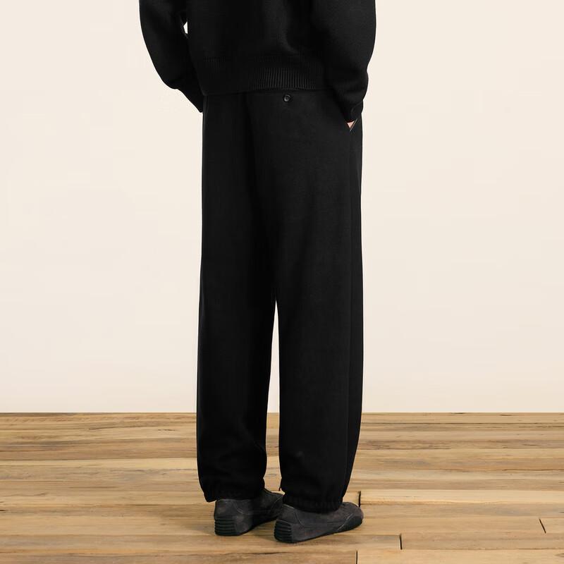 CROQUIS Men's 2024 Winter Loose Straight Knit Casual Pants