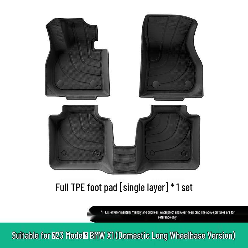 23 BMW X1 TPE Floor Mats - Domestic Extended & European Short Versions