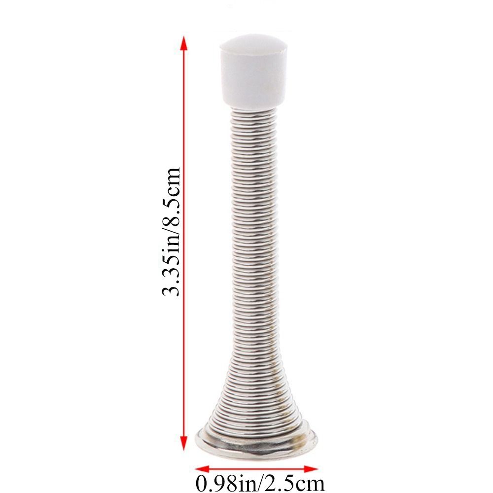 Soft Metal Shockproof Spring Decorative Anti-Collision Door Crash Pad Rubber Cap Wall Protector Door Stopper