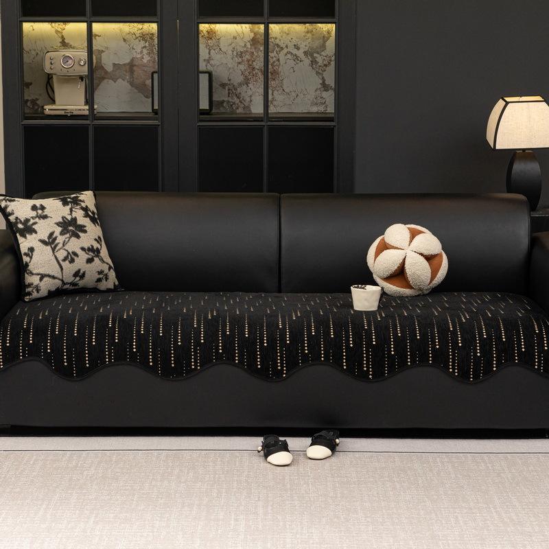 New One-Piece Irregular Sofa Cushion Light Luxury High Sense Non-Slip Straight Row Sofa Seat Cushion