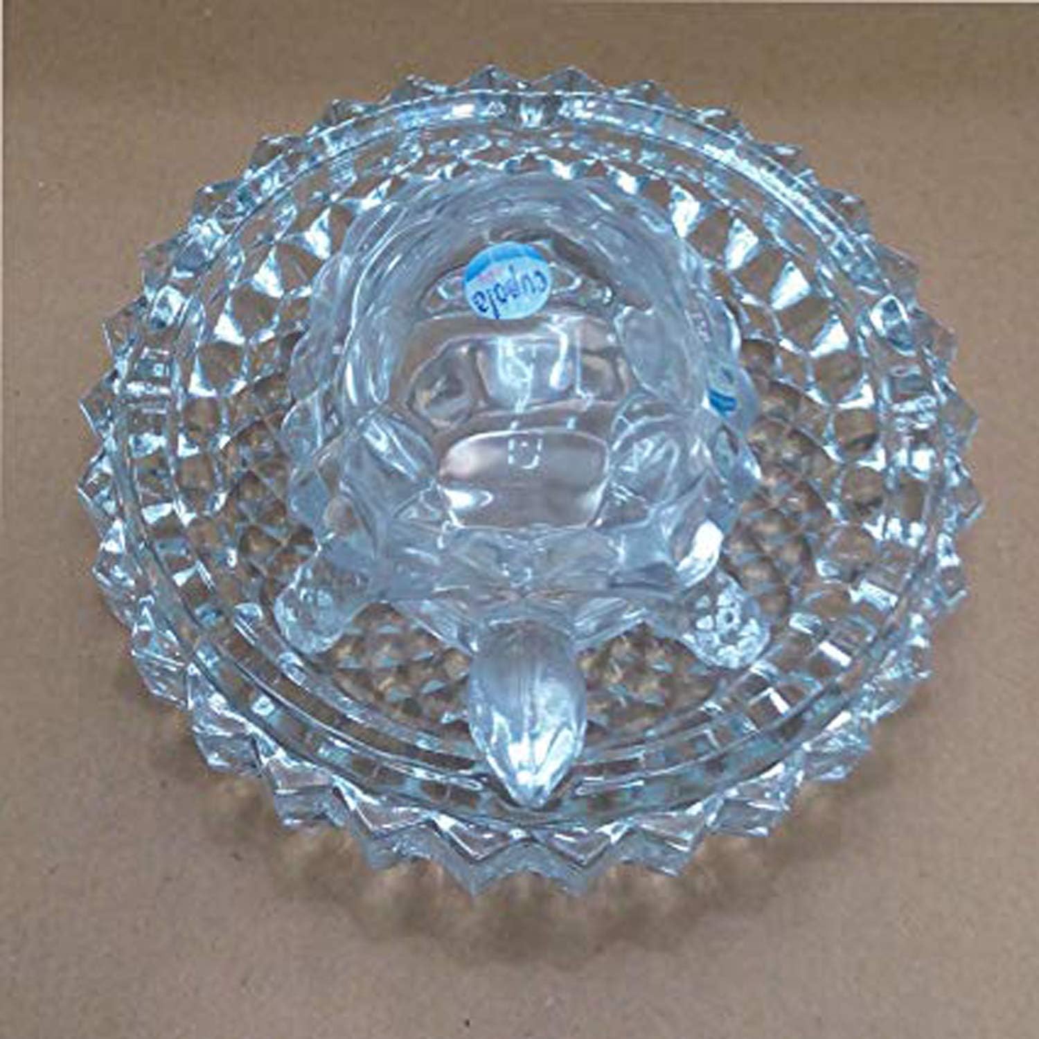 

TreegoArt Turtle Tortoise With Plate Clear Crystal Vastu Showpiece For Home Decor Office Table Decoration Gift - Pack Of 2 чистий