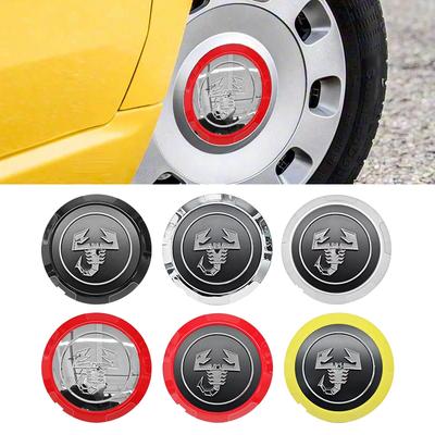 AAYN1 4 vnt. Automobilio ratlankių centriniai dangteliai Abarth 133mm su Skorpiono logotipu ratlankio centriniai dangteliai Ženklelis Emblemėlė Fiat 500 Punto Aksesuarai