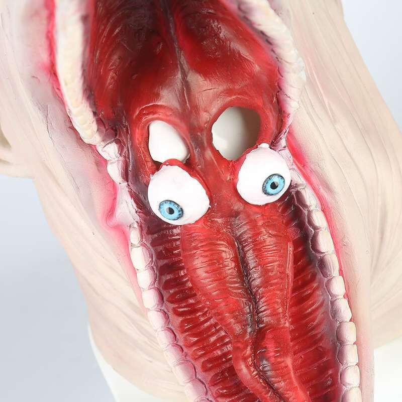 Halloween Horror Latex Mask Cosplay Adam Barbara Party Costume Adults
