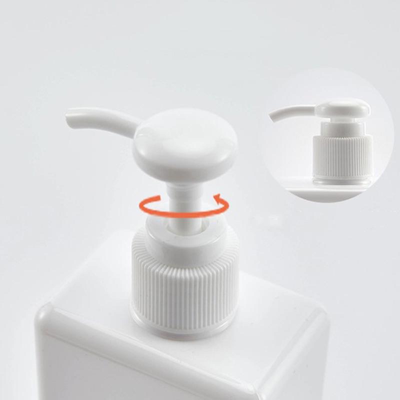 Dispenser Sapone Portatile da 280 ml Flacone Pompa per Bagnoschiuma Shampoo Liquido Sapone per le Mani